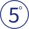 Five Degrees Logo